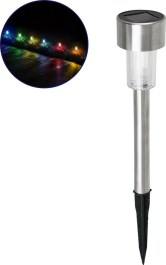  GLOBOSTAR RGB SOLAR LIGHT IP65 WITH LIGHT SENSOR WATERPROOF NAILED  71522  GLOBOSTAR RGB ΗΛΙΑΚΟ ΦΩΤΙΣΤΙΚΟ IP65 ΜΕ ΑΙΣΘΗΤΗΡΑ ΦΩΤΟΣ ΣΤΕΓΑΝΟ ΚΑΡΦΩΤΟ 71522 